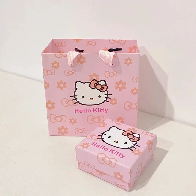 1/5pcs Sanrio Hello Kitty Gift Box Jewelry Storage Box Shopping Bag Party Decoration Cute Anime Tote Bag Christmas Gift for Girl