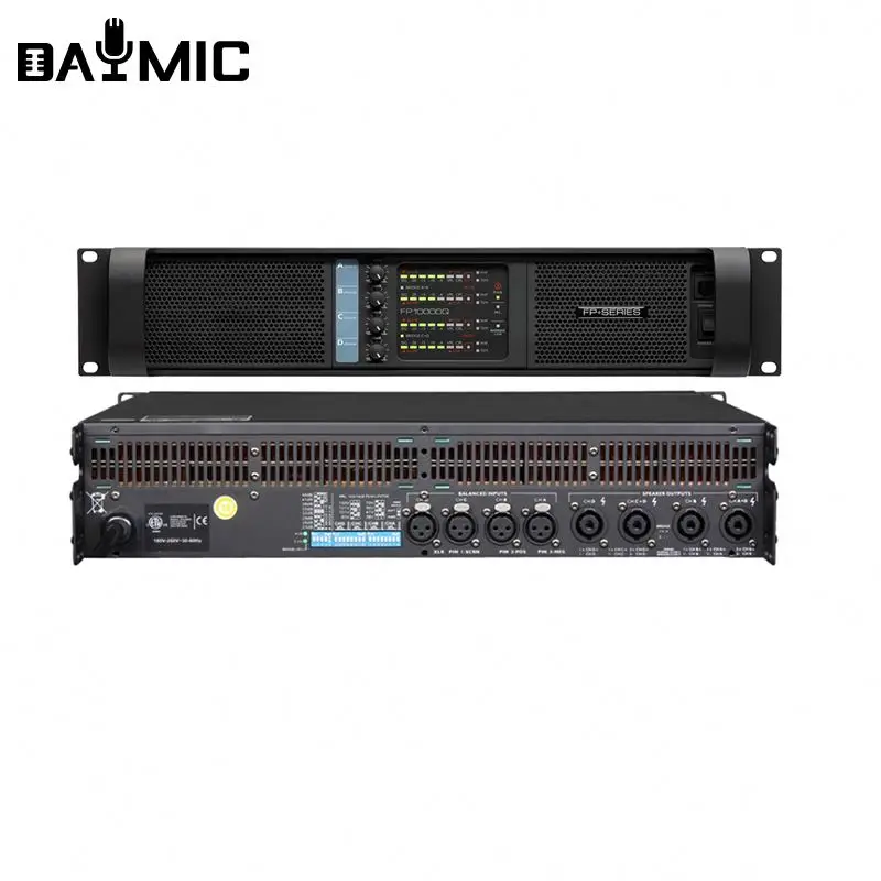 

Professional 4 Channel Fp10000q FP 10000q 2500W*4 Power Amplifier 10000W For Pa Subwoofer And Big Speaker