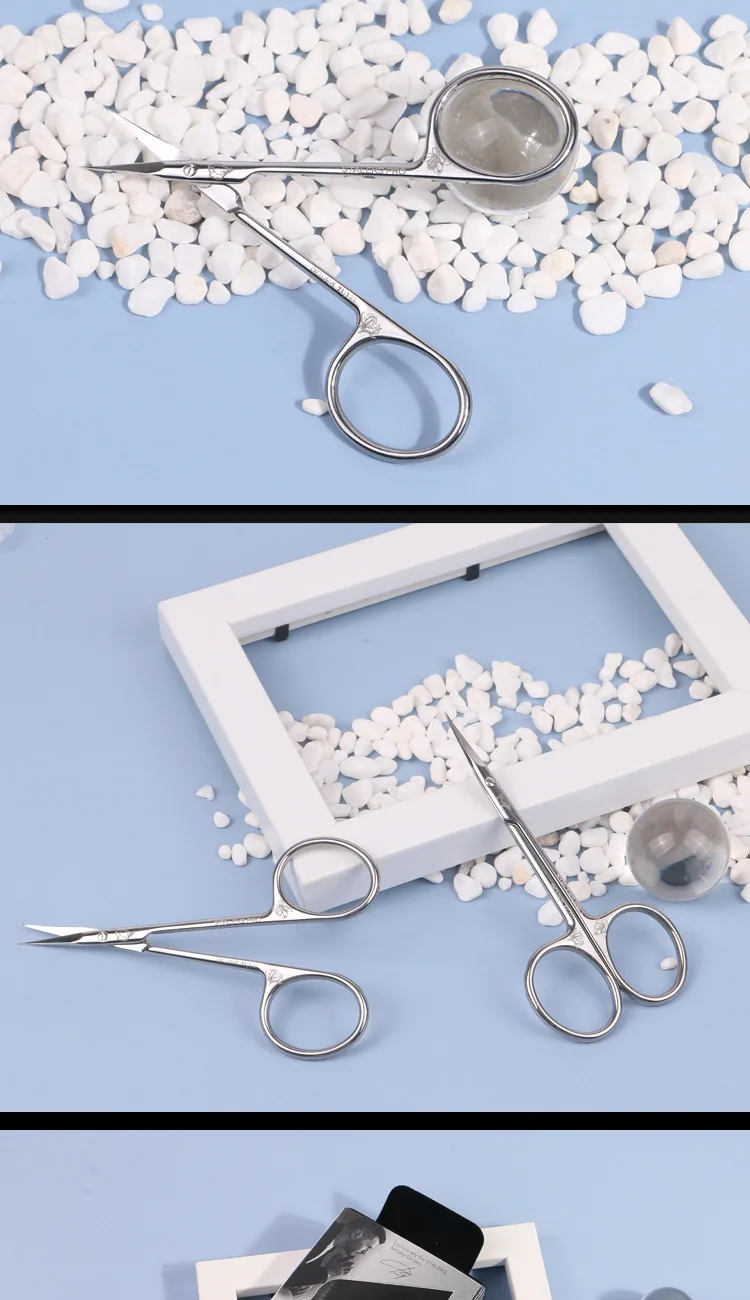 1pc STALEKS SX-21/1m Maniküre Abgestorbene Haut Schere Russische Stil Olecranon Augenbraue Schere Magnolia Muster Peeling Nagel werkzeug – Detail 6