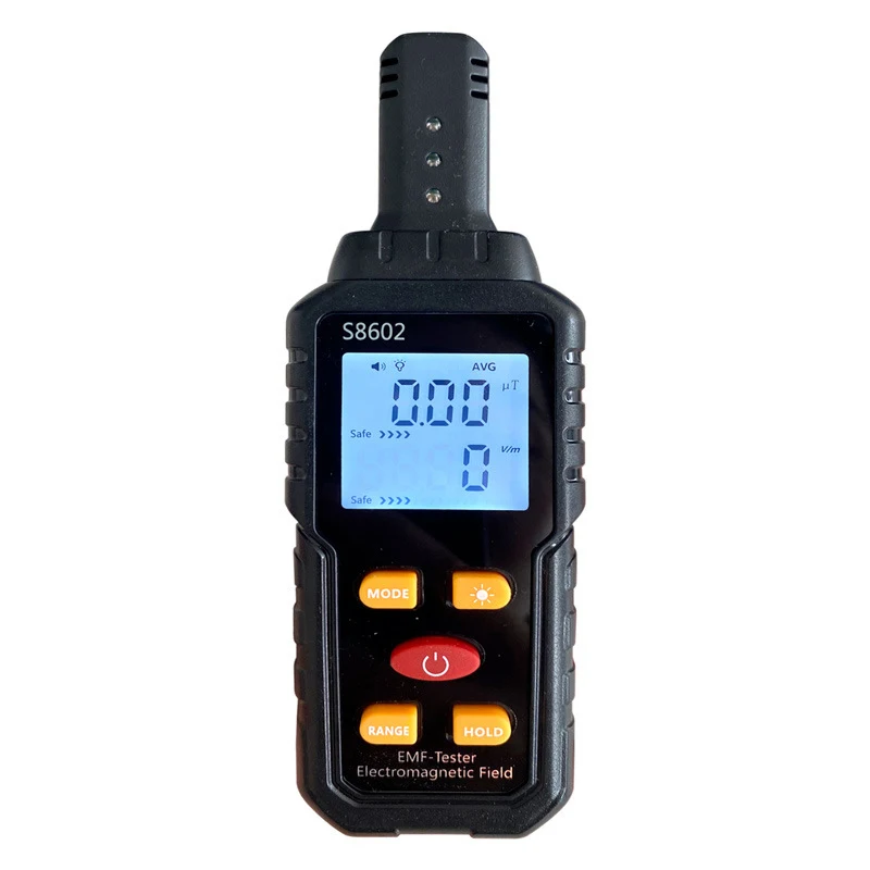 3-In-1 Counter Geiger EMF Meter Electromagnetic Radiation Frequency Meter Magnetic Field Radiation Detector Temperature Measure