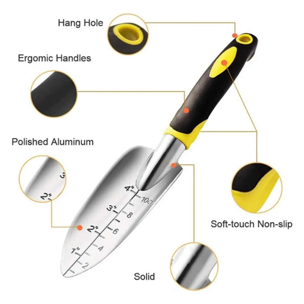 Description Picture 4 of itemGarden Tool Trowel Rake Cultivator Weeder with Ergonomic Handle Garden Lawn Farmland Transplant Gardening Tools
