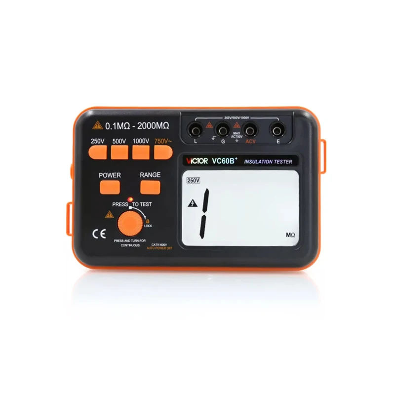 Resistance tester Insulation Resistance Tester VC60B+ Digital Insulation Tester MegOhm Meter