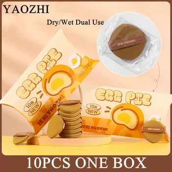 Yaozhi 10PCS Super Soft Cosmetics Puffs Makeup Blender Sponge For Liquid Foundation Loose Powder Contouring Applicator Tool
