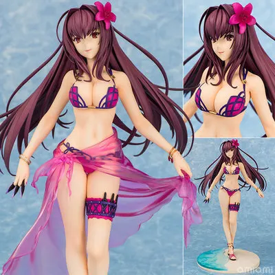 

NEW hot 31cm Fate Grand Order Scathach swimsuit collectors action figure toys Christmas gift doll with box