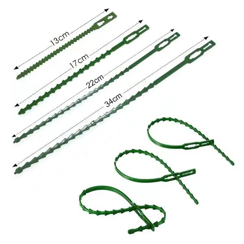 Plastic Plant Tie 13-34cm Adjustable and Reusable 10-50pcs For Climbing Garden Trees Supporting Grape and Tomato Stem Clips