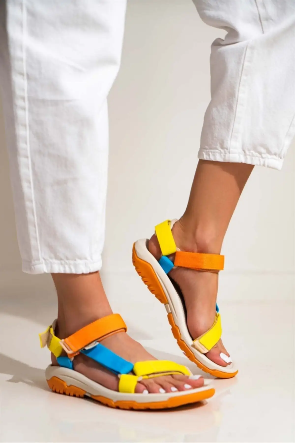 Women's Velcro Trekking Comfortable Sandals Summer Shoes Top Quality