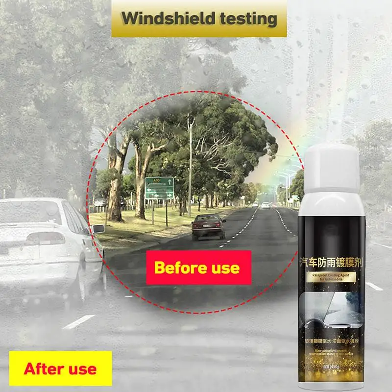 Water Repellent Spray Anti Rain Coating For Car Glass Hydrophobic Anti-rain  Car Liquid Windshield Mirror Mask Auto Polish Kit - AliExpress