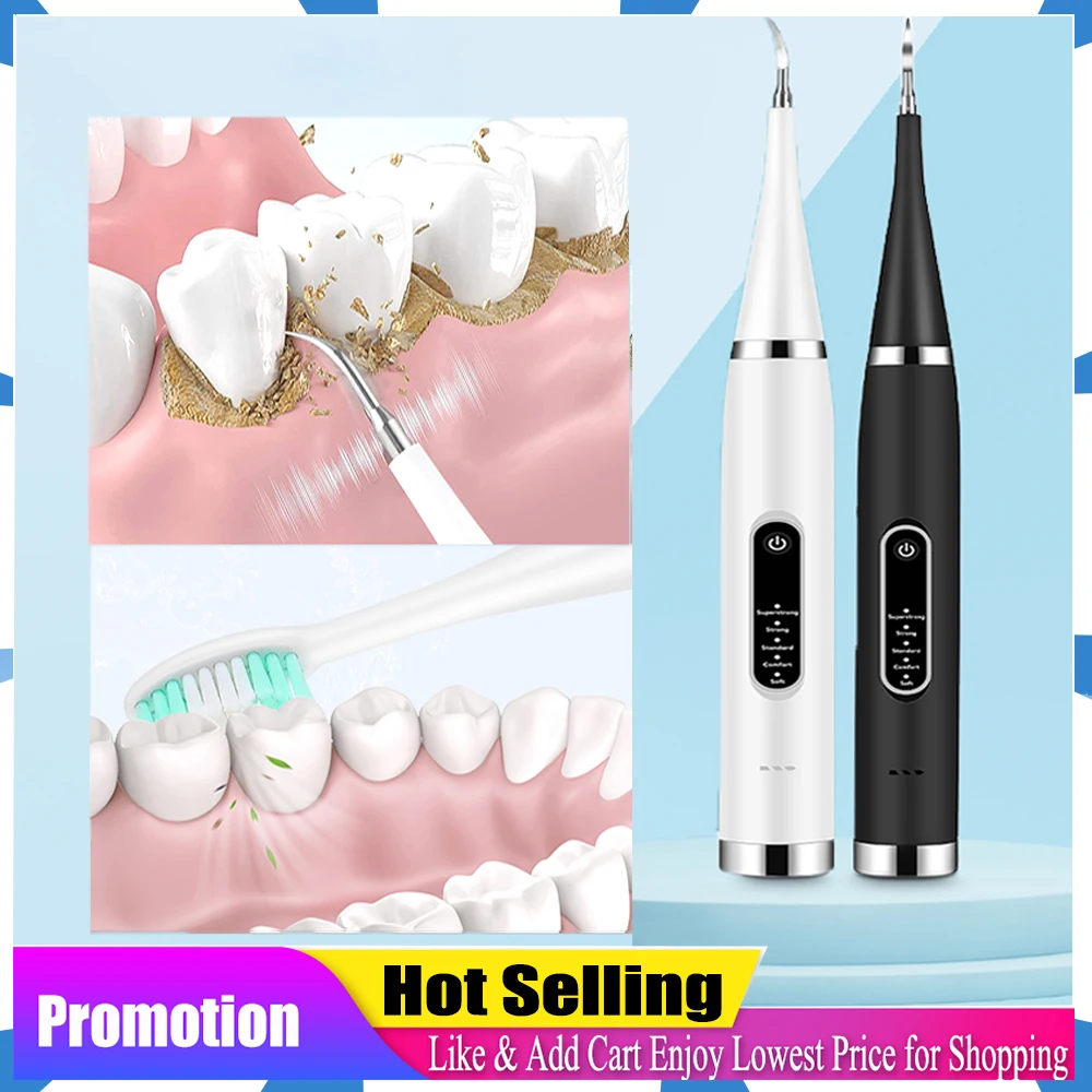 

Teeth Cleaner IPX6 Waterproof Five Gears Electric Household Dental Scaler Whitening Cleaning Device Tartar Remove Fresh Breath