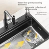 Stainless Steel Kitchen Sink Undermount Washbasin Large Single Slot Embossed Thickened Dishwasing Sinks 3