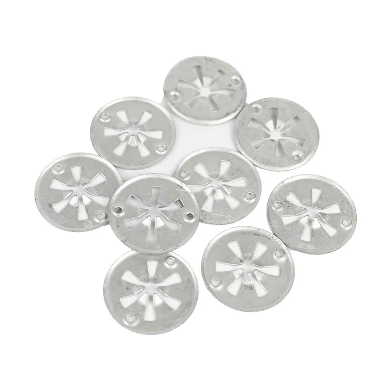 50Pcs For Volkswagen Undertray Heat Shield Exhaust Fixing Clip Metal Spring Washer Heat Insulation Iron Pad Interior Accessories