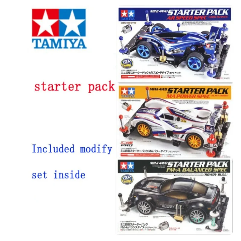 Tamiya Mini 4Wd Starter Pack Ar Speed Type (Aero Avante)/Ma Power Type/Fm-A Bilanciato Spec 1/32 Scale Modello Di Auto 18647/18706/18710