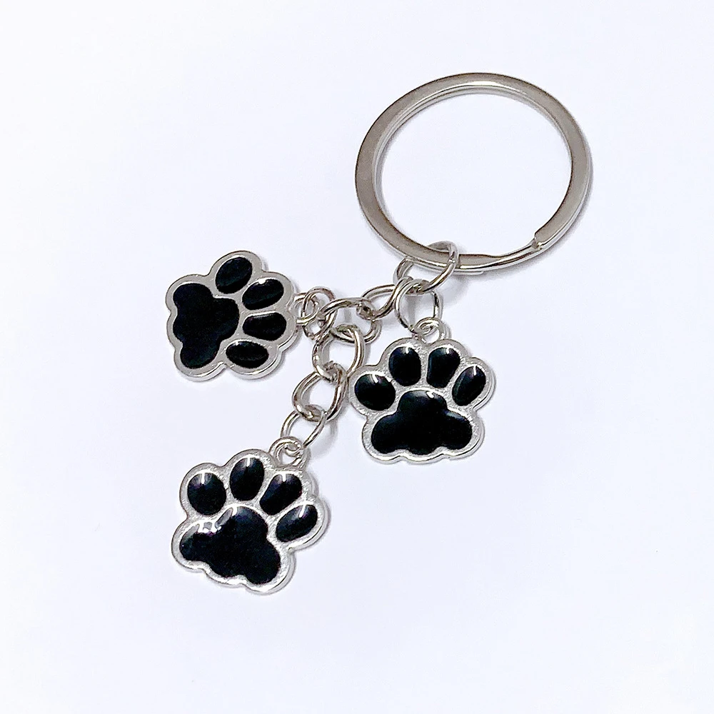 Portachiavi Commemorativo In Argento Per Perdita Di Un Cane – Ciondoli A Osso, Zampa E Angelo - 5
