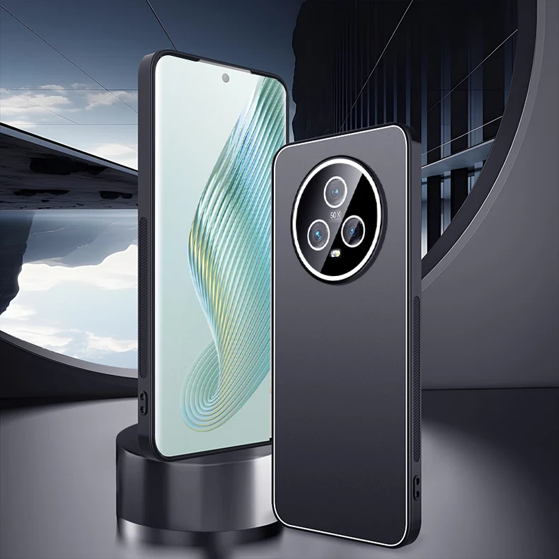 Enhanced Aluminum Alloy TPU Soft Lens Anti-Slip Phone Case