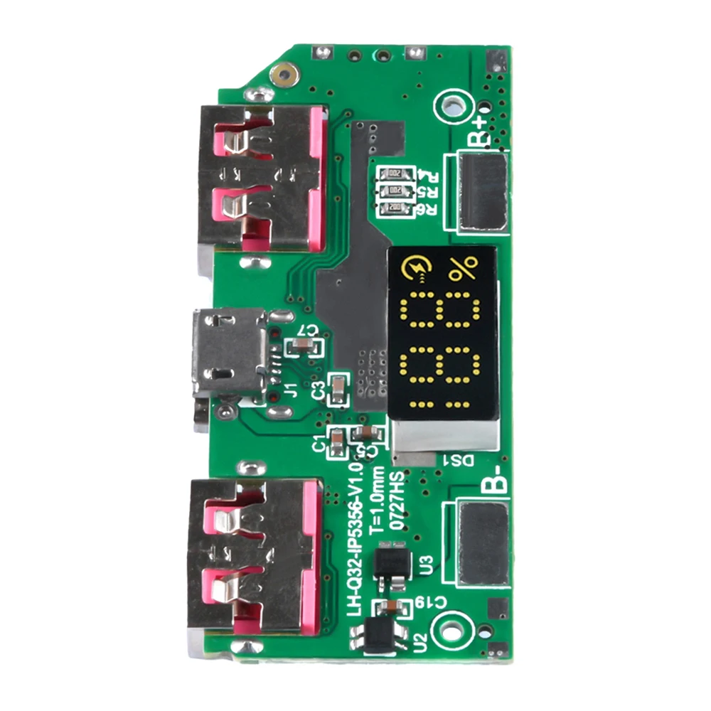 Lithium Battery Fast Charging Module DIY Mobile Power Motherboard USB + Type C Interface For PD QC etc Fast Charging Protocols
