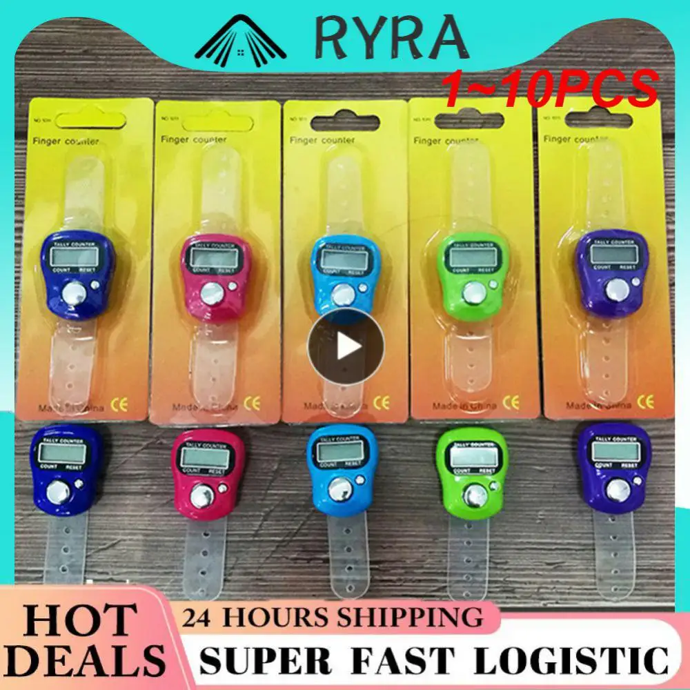 

Электронное цифровое кольцо на палец, 1-10 шт., счетчик точек, ручной вязаный счетчик рядов, Новый мини-маркер, счетчик точек с ЖК-дисплеем