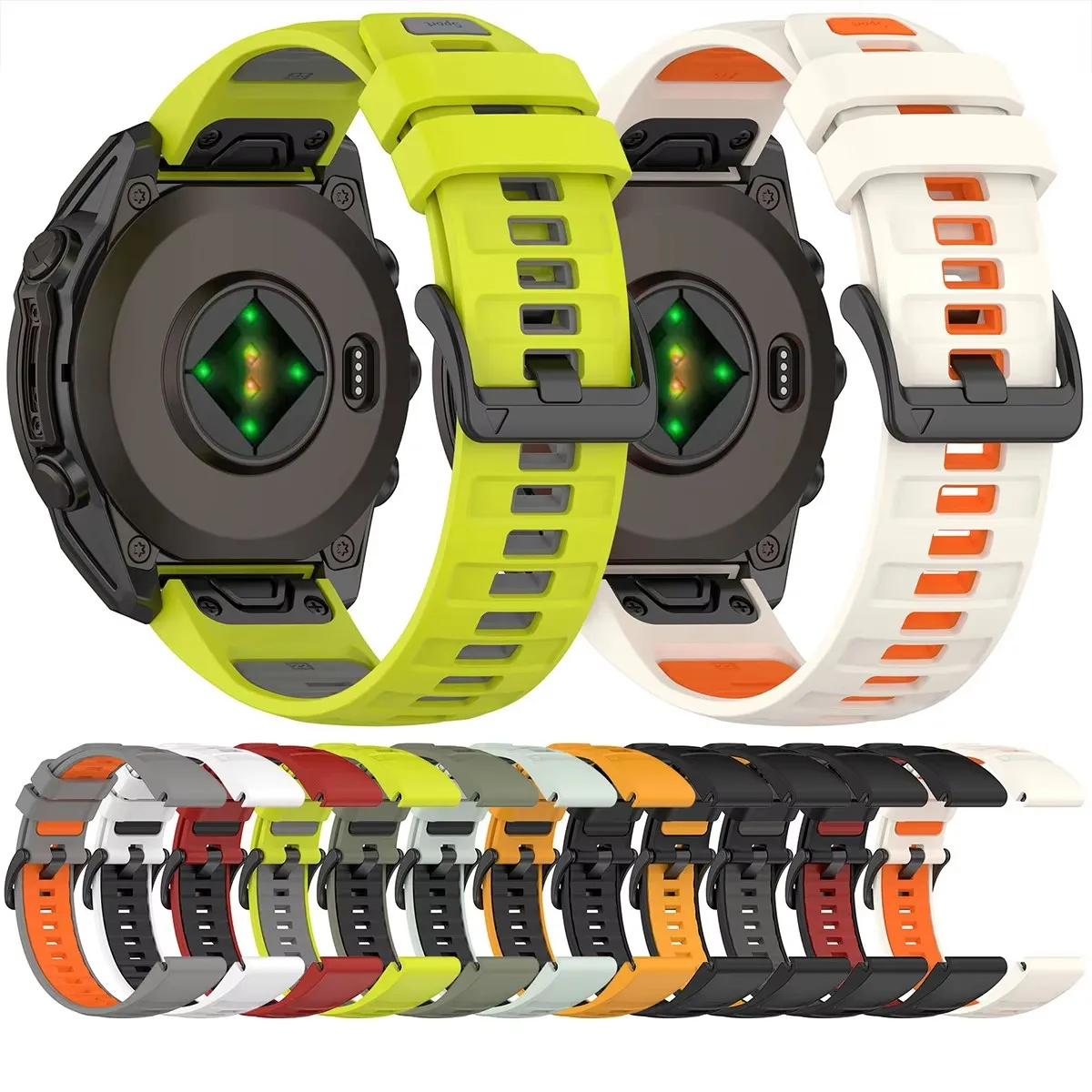 Quickfit Premium Silicone Watch Strap - Multiple Sizes Available