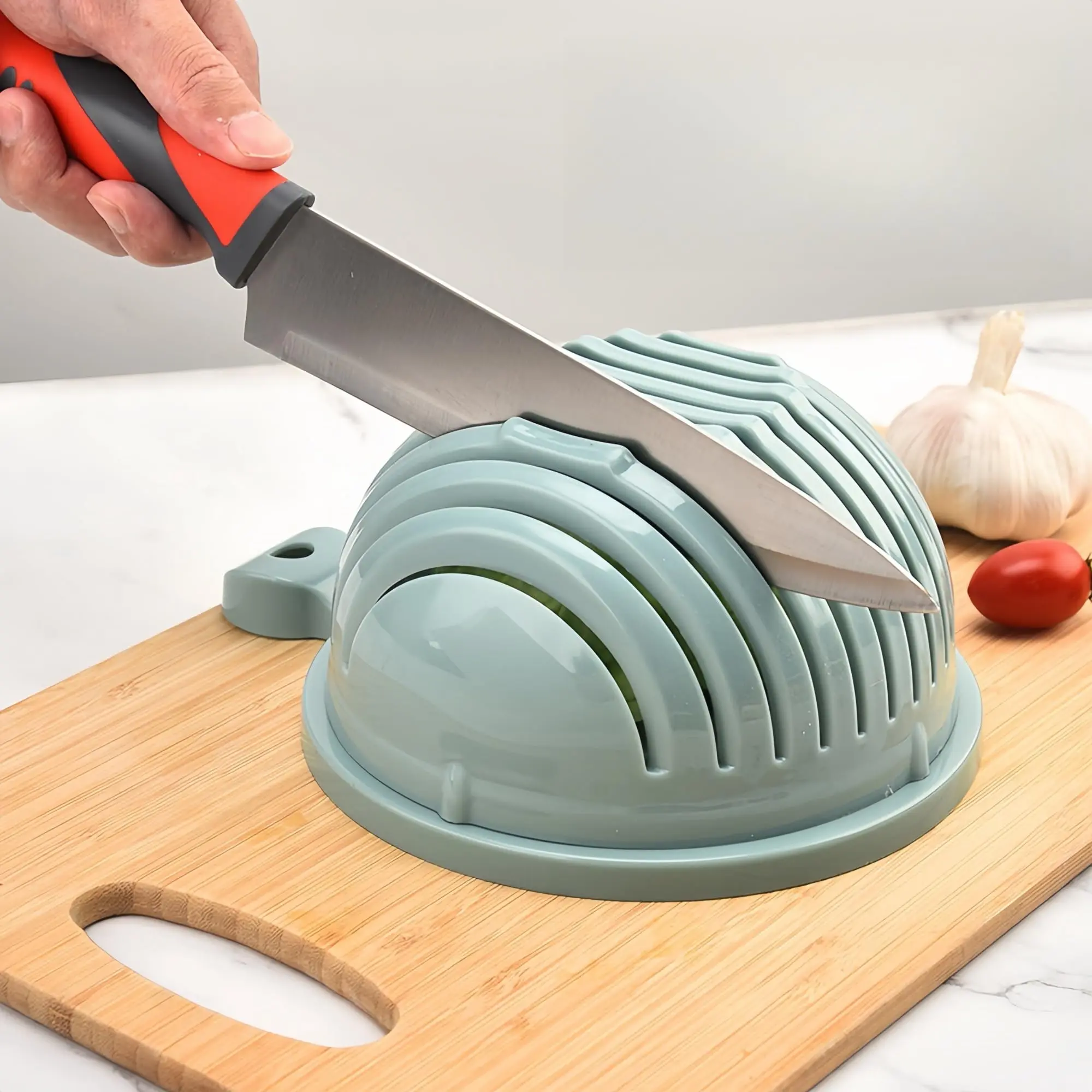 Fruit and vegetable cutting bowl salad chopper fruit and vegetable slicer kitchen gadgets