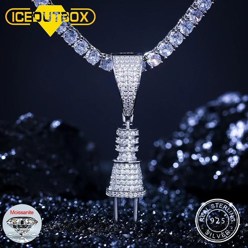Diamond Pendant Mens Real Iced Out Jewelry With Name Custom