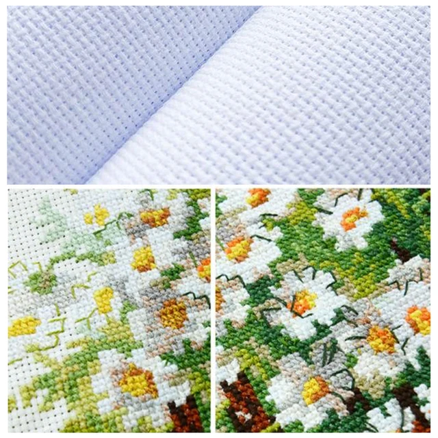 Analyste de point de croix de construction de chat d'encre bricolage, ensemble de broderie partielle comptée, artisanat, 14ct 6