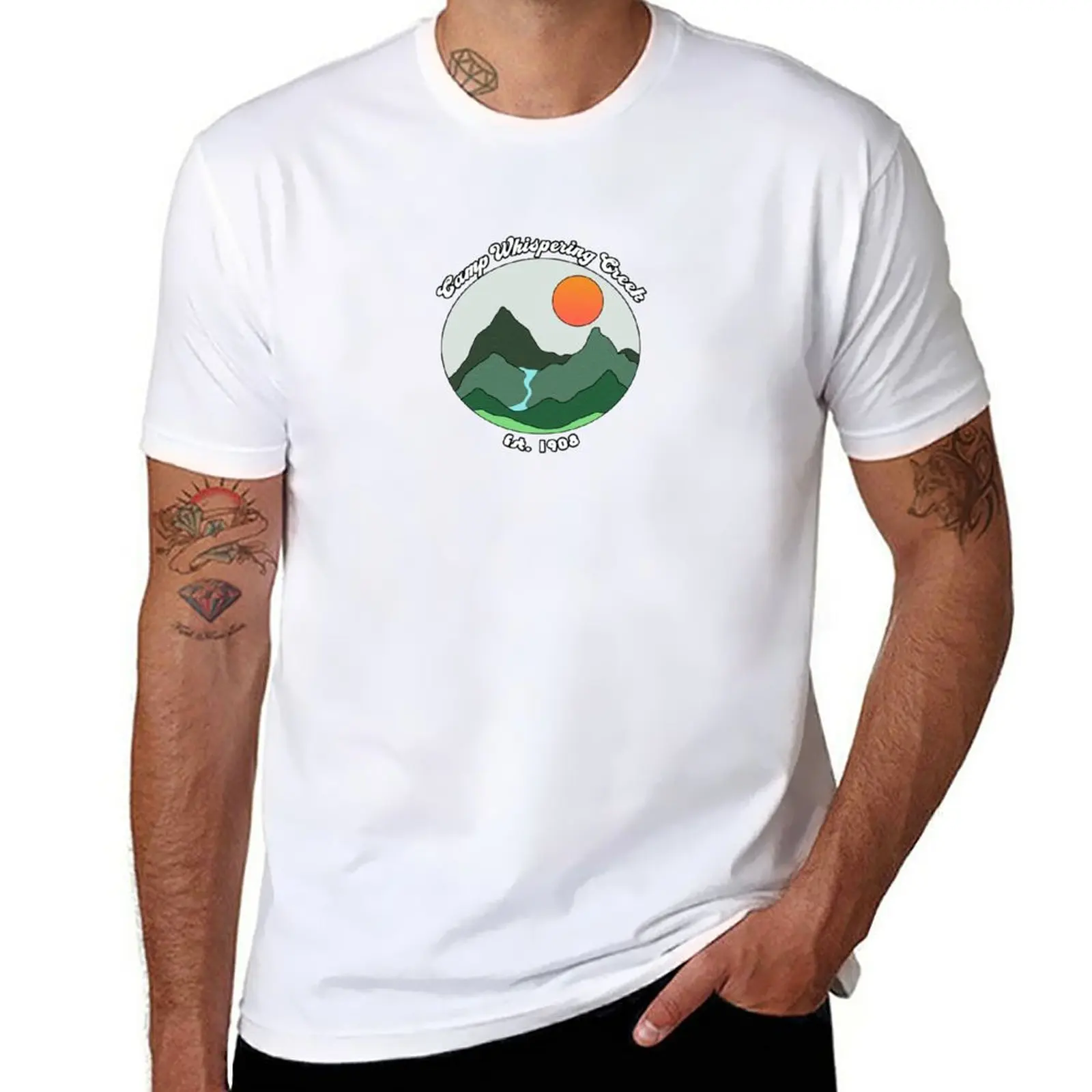 

New Camp Whispering Creek T-Shirt t-shirts man anime black t shirts for men