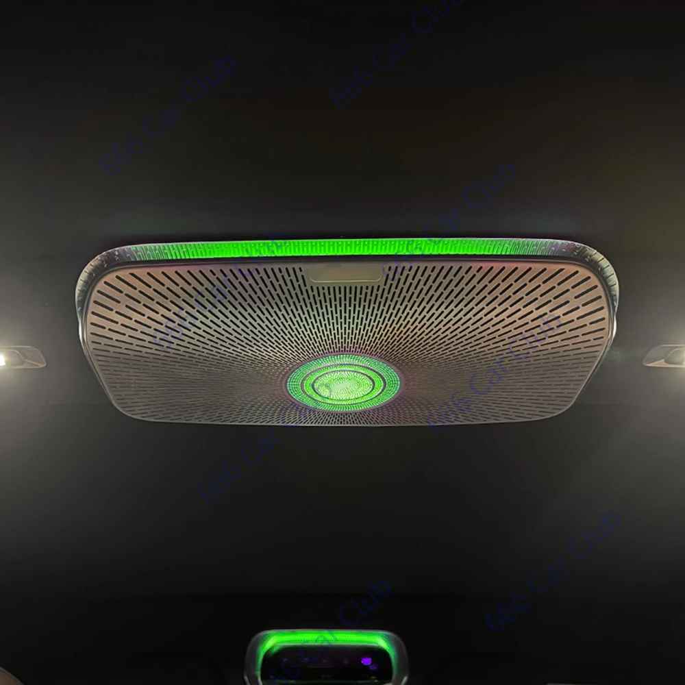 64 색상 메르세데스-벤츠 S 클래스 W223 S450L S500 S480 S680 LED 스피커 커버 4D 회전 트위터 용 자동차 지붕 서라운드 스피커