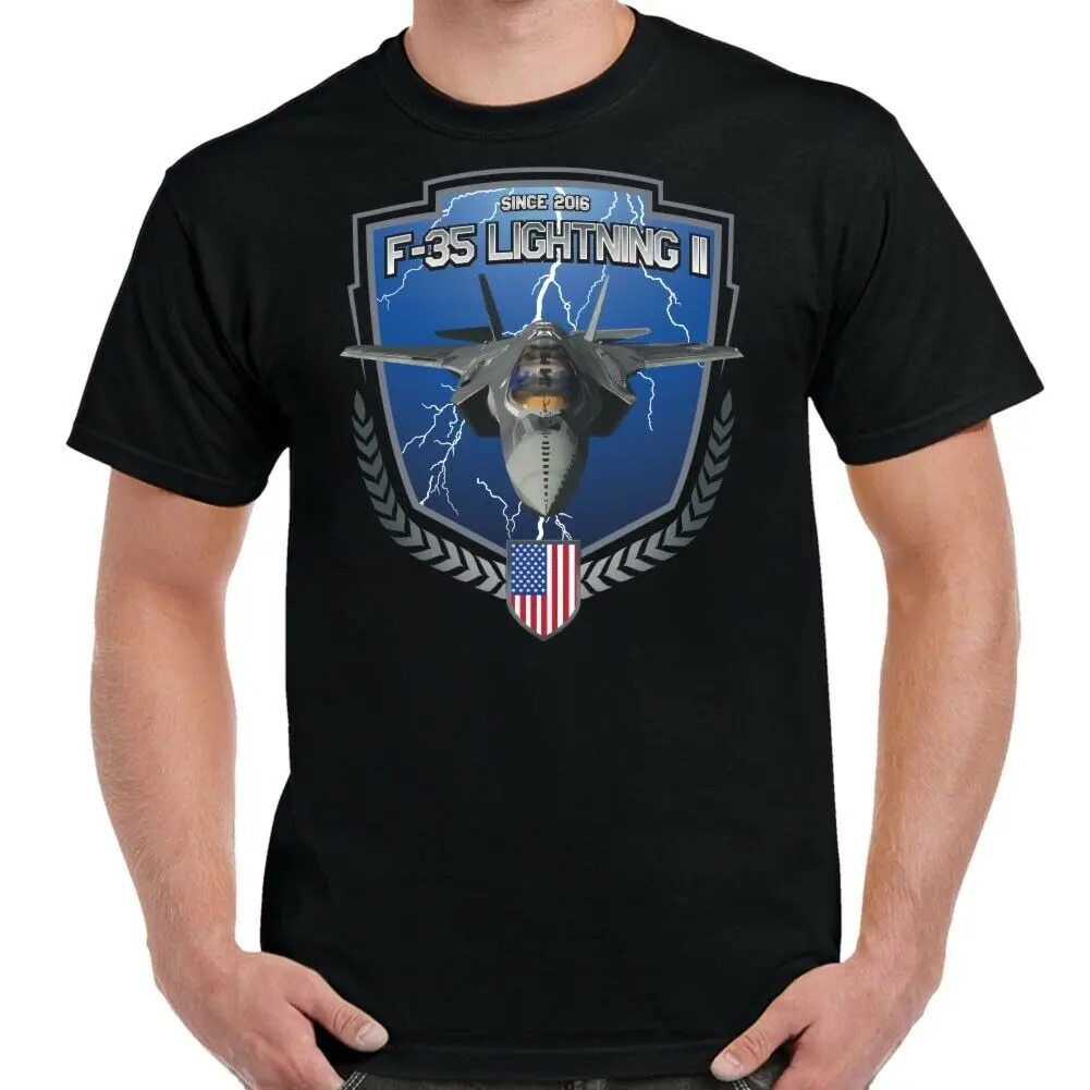 

F-35 Lightning II Stealth Multirole Combat Aircraft T Shirt. New 100% Cotton Short Sleeve O-Neck Casual T-shirts Size S-3XL