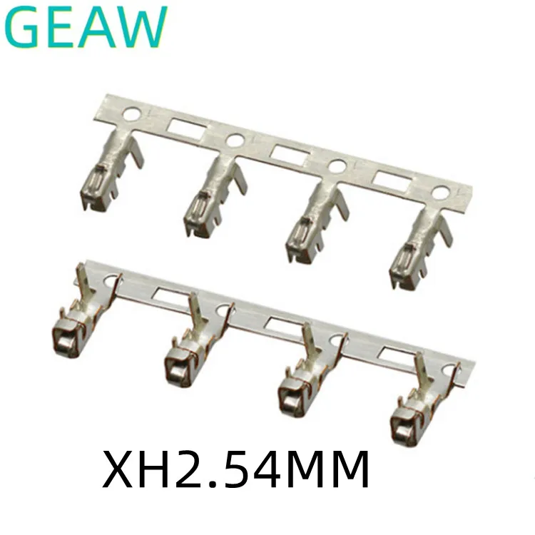 XH 2.54 MM 암 하우징 금속 핀 JST 암 커넥터, XH2.54 리드 콜드 헤드 크림프 핀 와이어 터미널, 500 개 ...