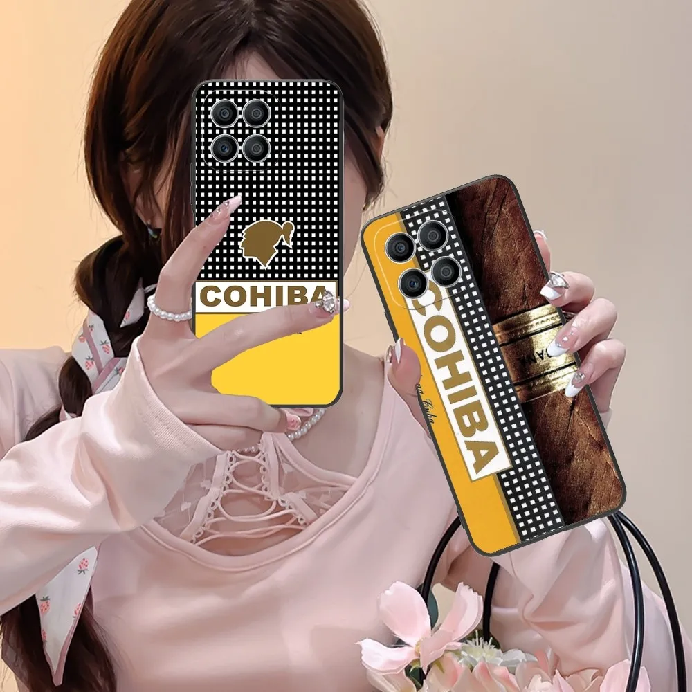 Cigar C-Cohiba Mobile Cell Phone Case For Huawei Honor 90 80 70 60 50 30 20 10 9 8 7 Pro C S Se Lite 5G Black Phone Cover Funda