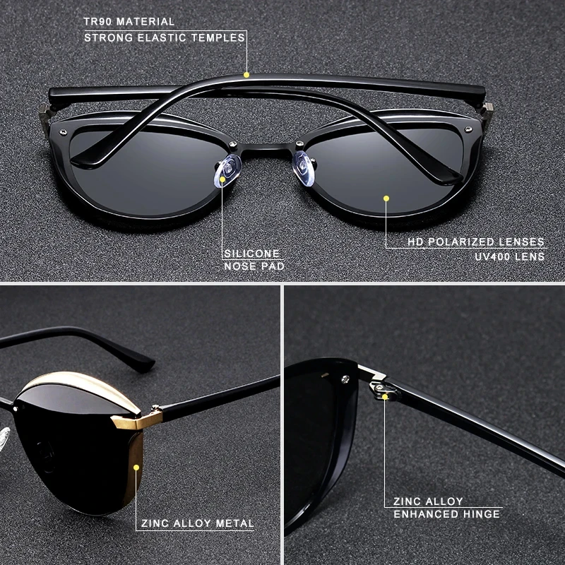 WIMN Brand Polarized Sunglasses For Women UV400 Luxury Design Ladies Elegant Sun Glasses  Fashion Cat Eye Eyewear Holiday 5