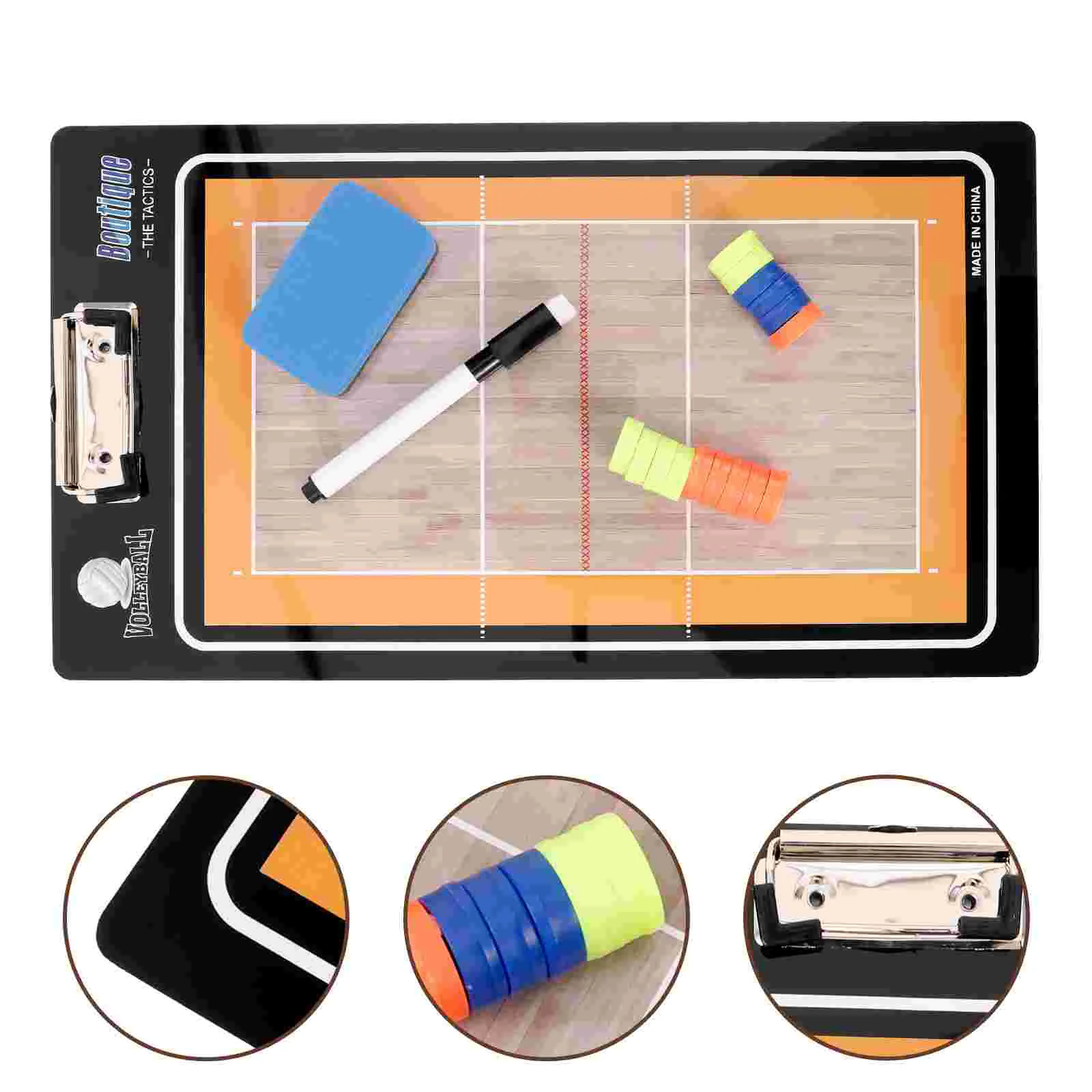 

Volleyball Board Coaching Clipboard With Marker Pen Magnetic Tactical Notebook Game Training Teach Equipment Sports Supply