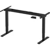E6 Essential Dual Motor Standing Desk Frame 3 Stages Electric Height Adjustable Desk Stand Up Desk Frame Only ((Black) 2