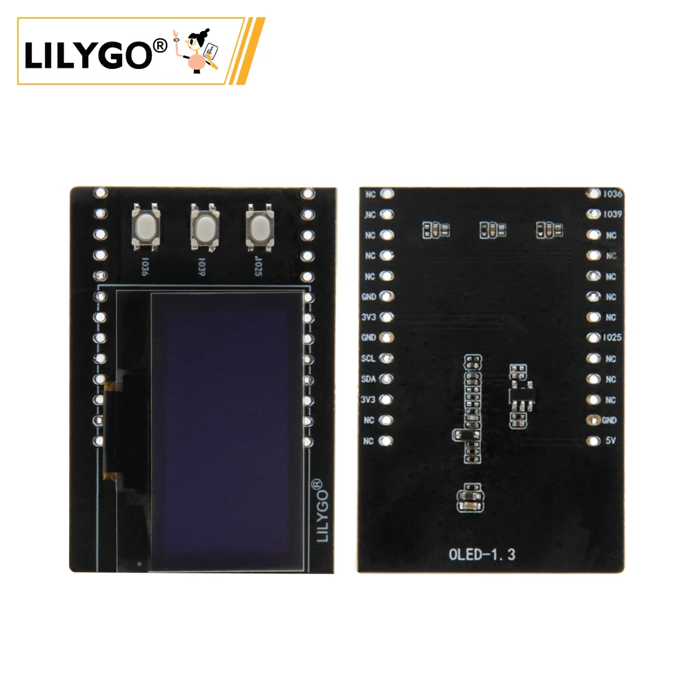 ESP32 Development Board LILYGO&reg; T-Beam 1.3 Inch OLED SH1106 Display Function Expansion Module Programming Buttons Electronic Component