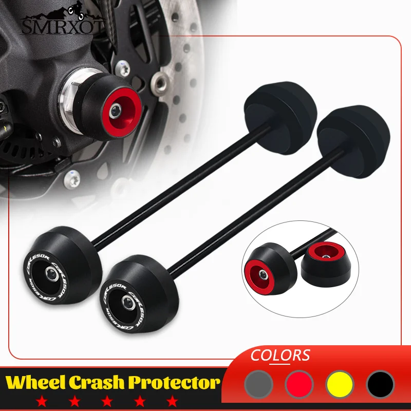 Per Honda Cbr650R Cbr 650R 2014-2024 Moto Anteriore Posteriore Ruota Assale Forcella Crash Slider Cap Caduta Protector Pad Cbr650R