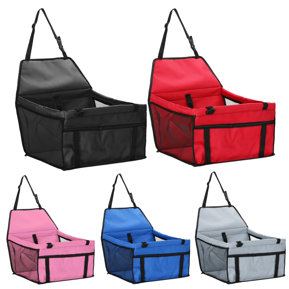 Portable Dog Car Carrier Durable Material Pet Safety Seat Adjustable Strap Detachable and Washable for Small Medium Dog Cats Pet