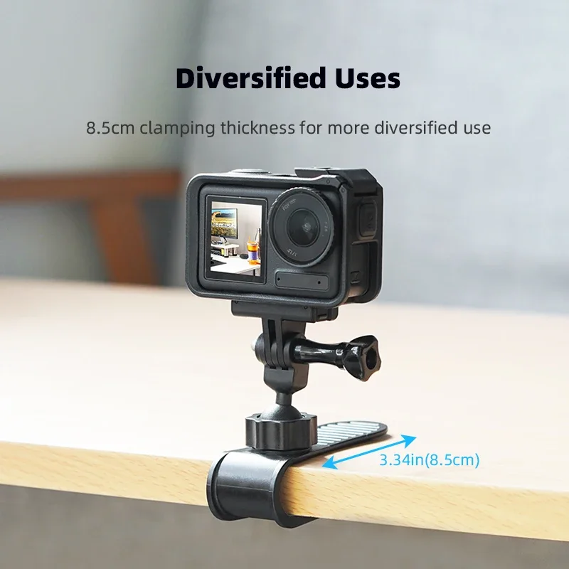 BRDRC Car Sun Visor Mount for GoPro Hero 13 12 11 10/Insta360 X4 X3/Pocket 3/Action 5 Pro/Action 4 Camera Smartphone Accessories 3