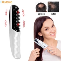 2 in1 Electric Hair Straightening Massage Comb Vibration LED Red Light Therapy Scalp Brush Hair Growth Body Massage Head Relieve 1