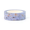 NEW Spring 1PC. 10M Decorative Light Blue Floral Washi Tape DIY Scrapbooking Planner Adhesive Masking Tape Kawaii Stationery 2