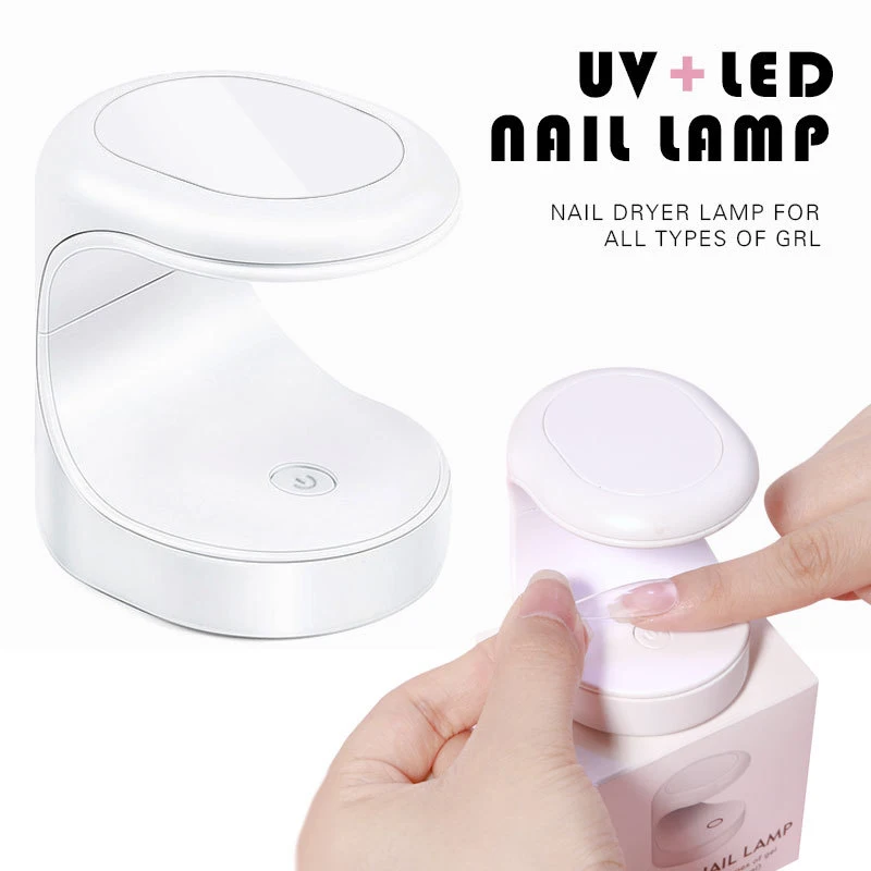 

Mini Nail Dryer UV Lamp Light Therapy Single Finger Gel Polish Curing Manicure Machine Nail Art Equipment For Gel Based Polishes