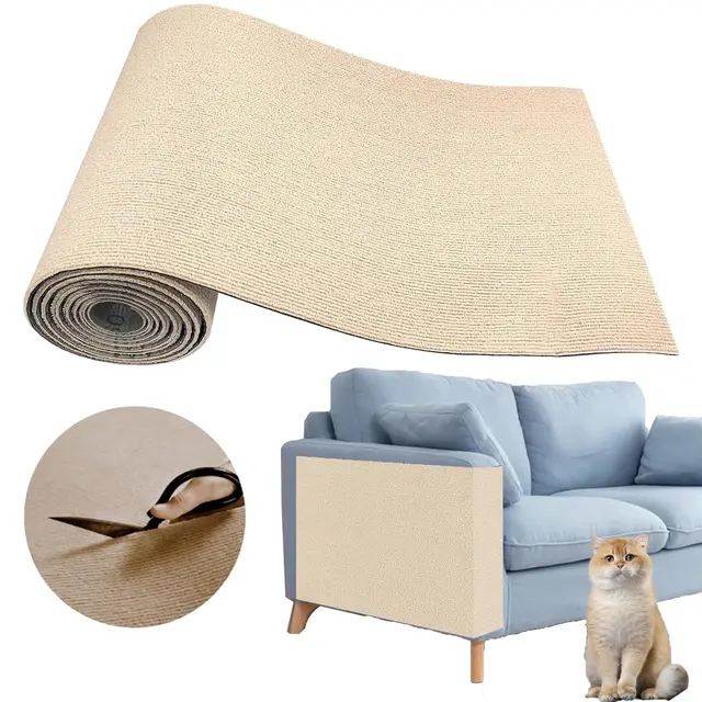 Wall Self-Adhesive Anti Cat Scratch Sofa DIY Cats Scratch Protection Paws Sharpen Trimmable Carpet Cats Scratch Board Wall Self-Adhesive Anti Cat Scratch Sofa DIY Cats Scratch Protection Paws Sharpen Trimmable Carpet Cats Scratch Board