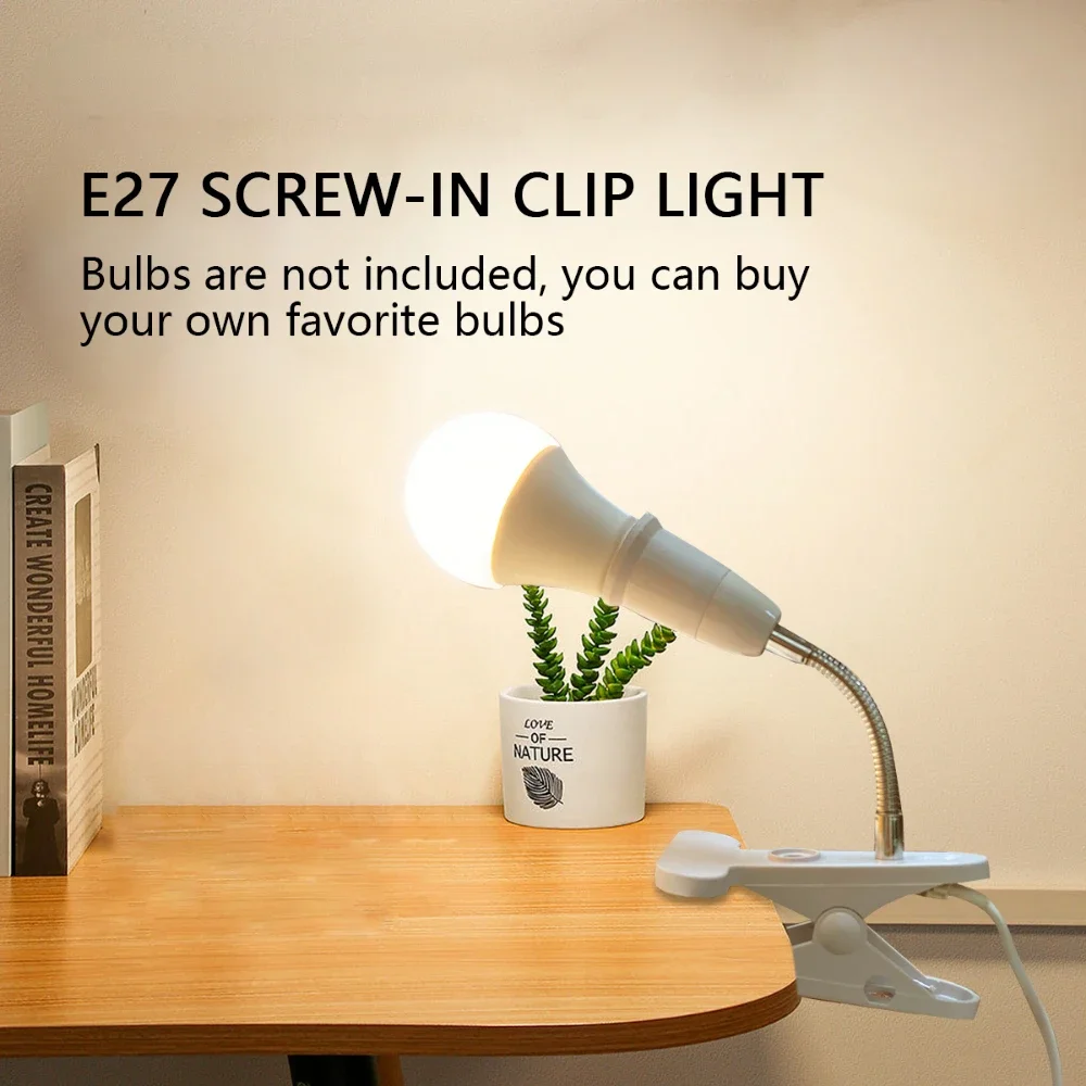 E27 Socket Bulb Holder Socket With Switch EU US UK Plug Lamp Holder Energy Saving LED Table Lamp Led Base Base led light desk lamp