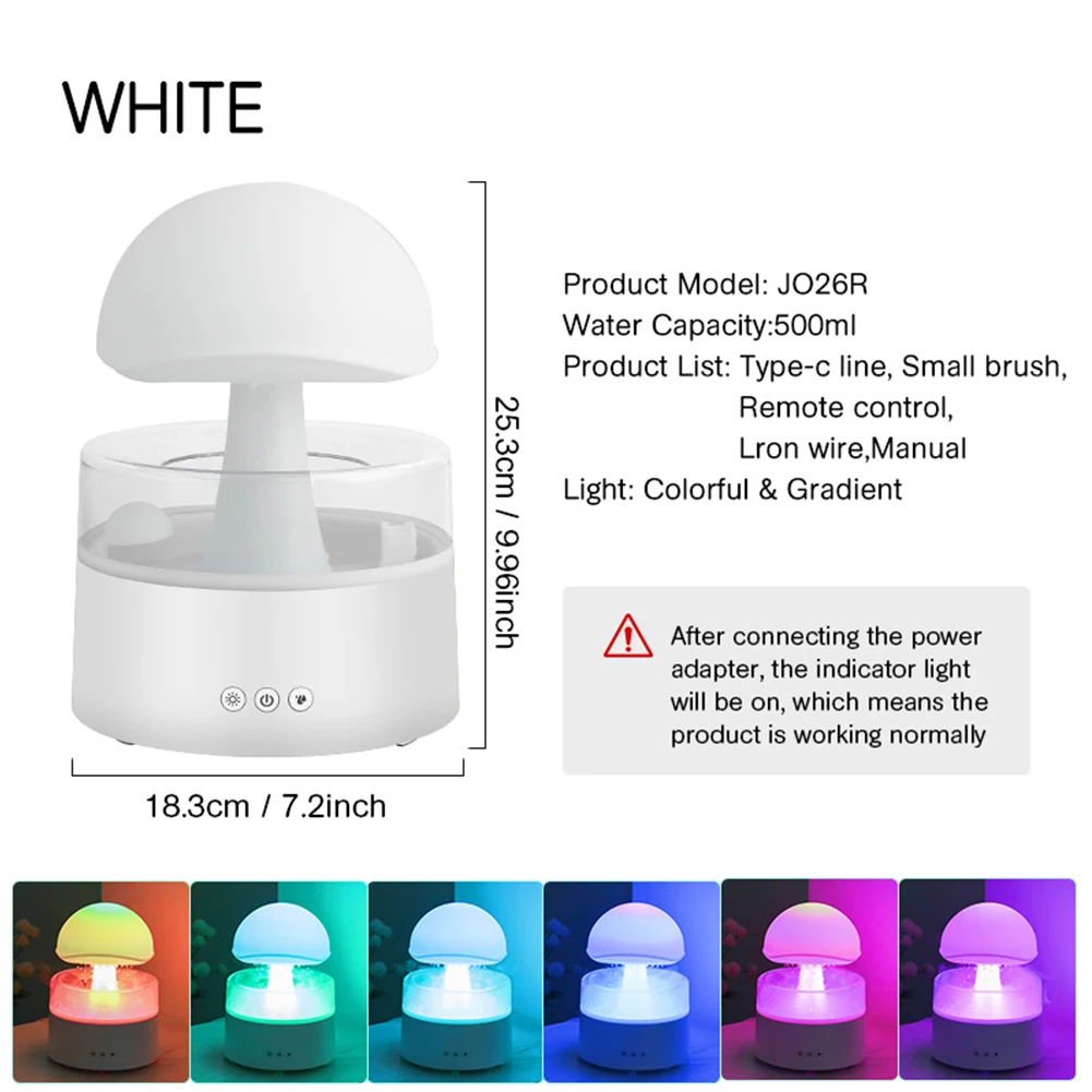 Humidificateur d'air en forme de nuage de pluie, diffuseur d