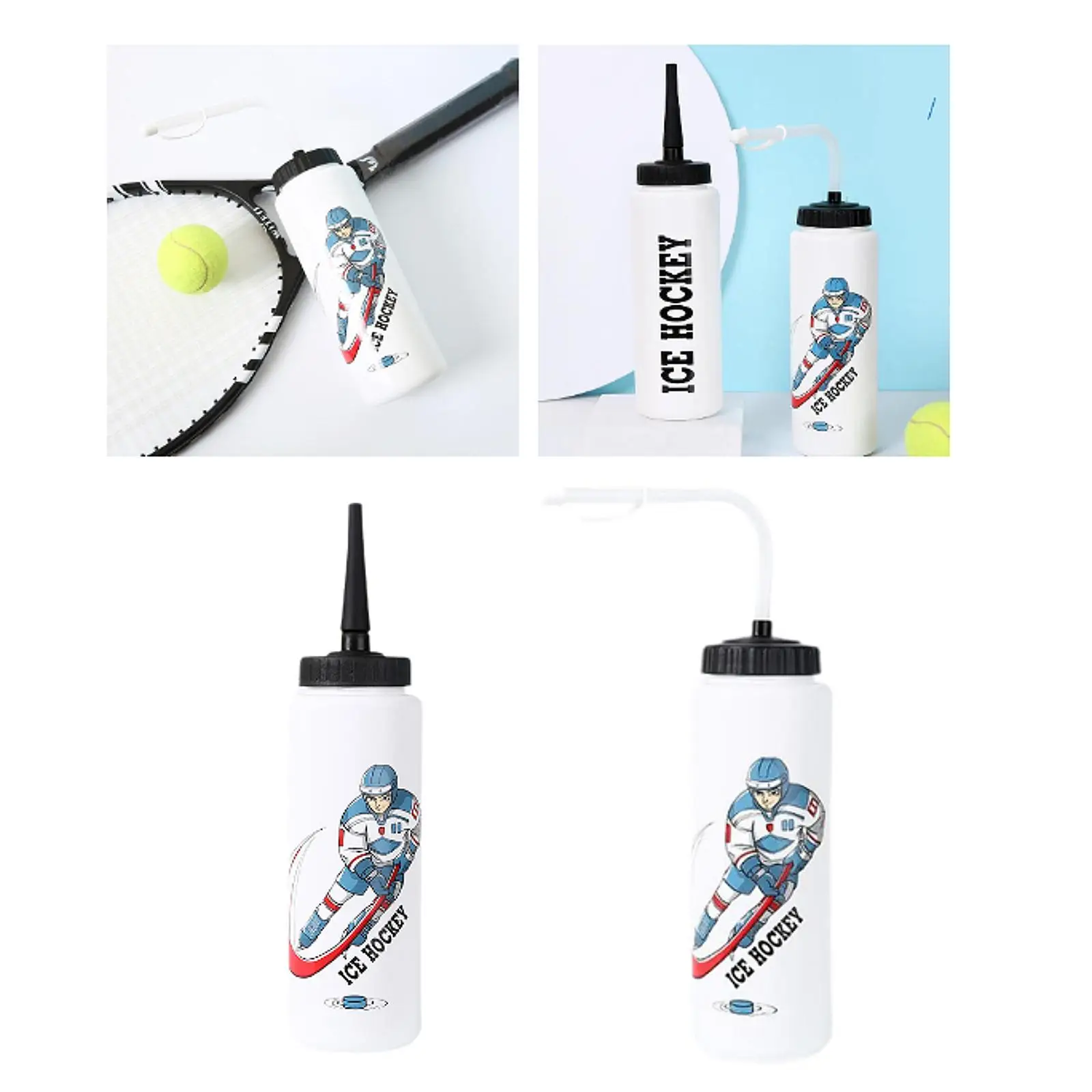 Hockey Water Bottle Sports Water Bottle 1L Capacity Portable Drinking Cup