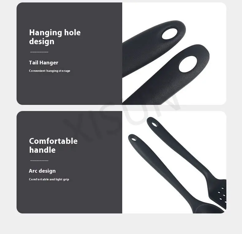 Description Picture 5 of itemHigh Quality Utensils Set of 2pcs Nonstick Heat Resistant Cookware for Cooking & Serving Silicone Spatula Set