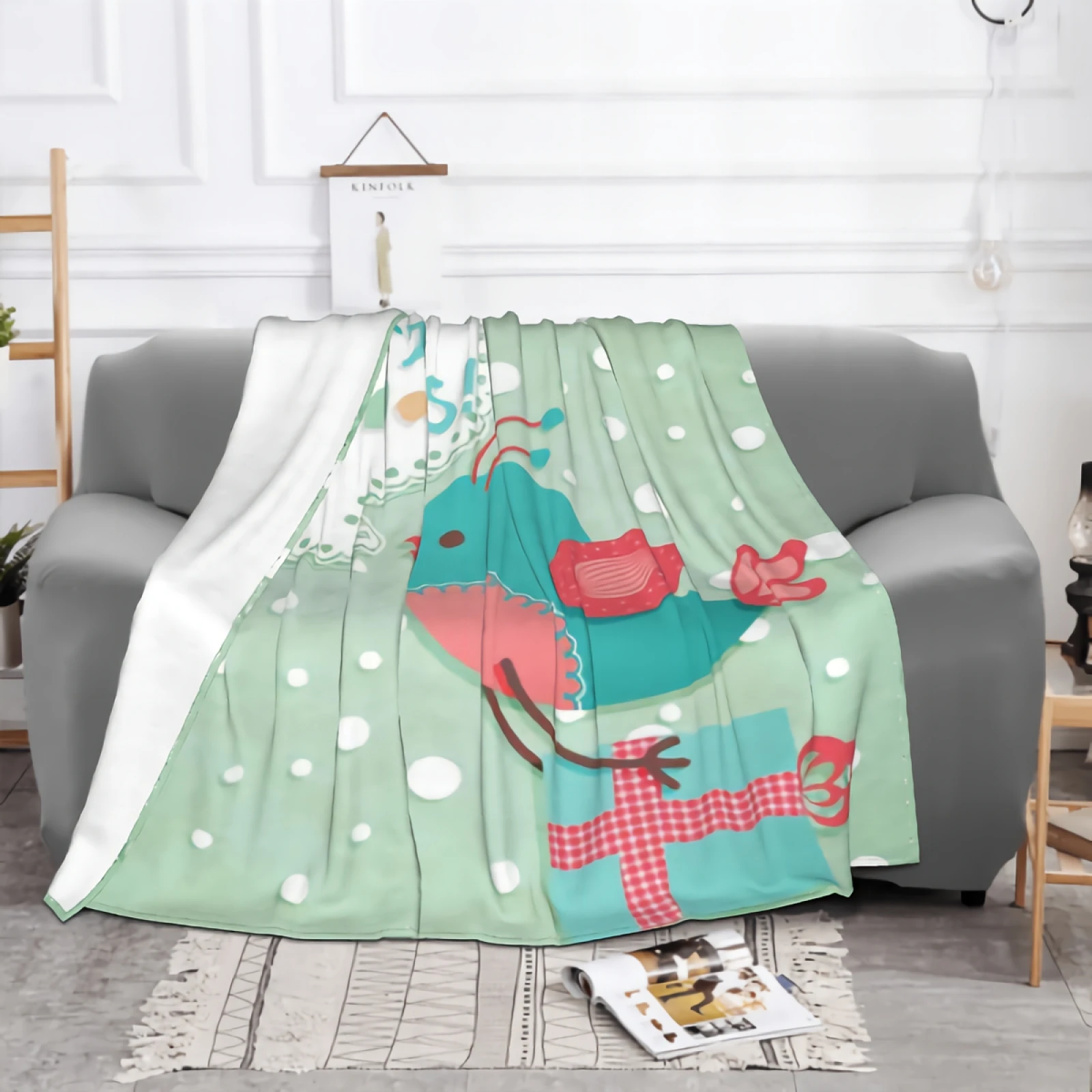 ���Ŀ� ����ִ� ũ�������� ���� ���, ���� ����Ʈ, �ƴ��� �÷���, ����ũ�� ȭ�̹�, ǫ���� ���, ������ ������ ħ�� ���, 80 ��ġ x 60 ��ġ