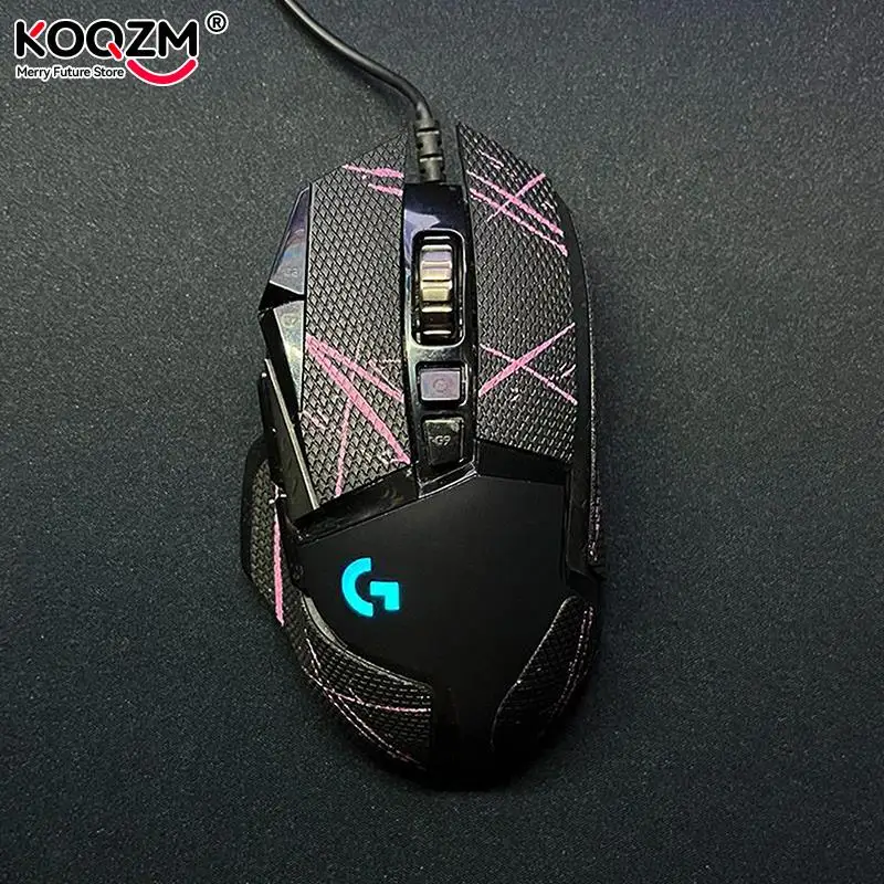 Anti Slip Mouse Grip Tape Skate Handmade Adesivo Pele de Lagarto Resistente ao Suor Durável Fit para Logitech G502 - Imagem 4