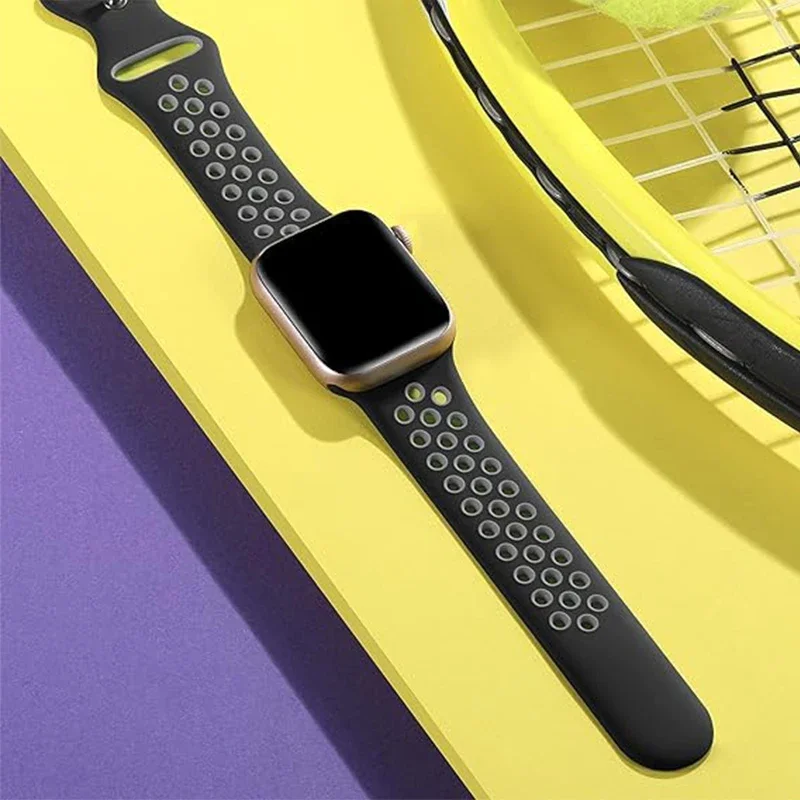 Breathable Silicone Watch Strap Bracelet - Universal Fit