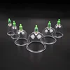 6Pcs Vacuum Cupping Sets with Pumping Gun Suction Cups Back Massage Body Cup Detox Anti Cellulite Therapy Cans Healthy Care Jars 2