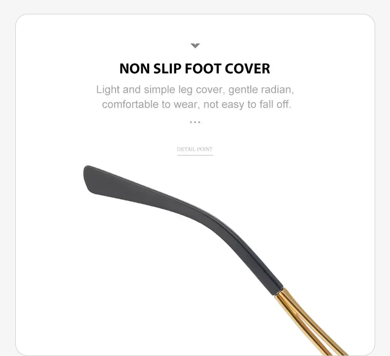 Unisex Rimless Rectangle Sunglasses