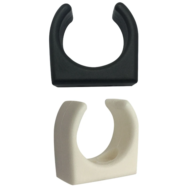 4 Pcs Nylon Ladder Clip Boat Hook Clip For Size 1-1/4Inch Diameter Per Set UV Marine Accessories Yacht Boat,White