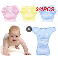 2/4PCS Baby Diapers Washable Reusable Nappies Waterproof Summer Diaper Pocket Cover Infant Pocket Nappy Baby Leak-proof Diaper